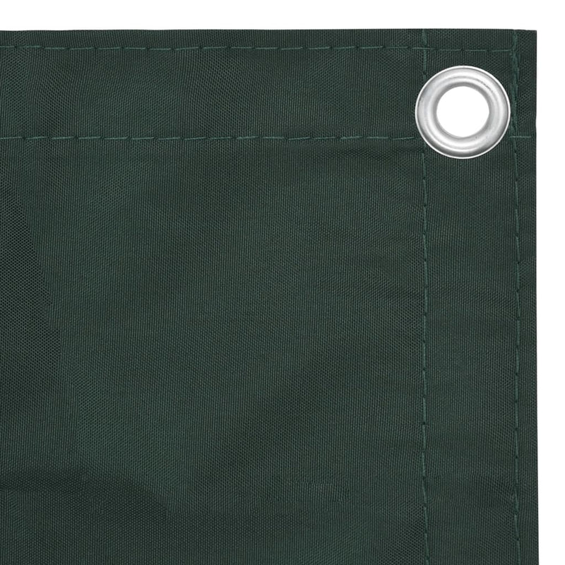 Paravento da Balcone Tessuto Oxford Impermeabile 120×600 cm Verde Scuro - Image 3 of 6