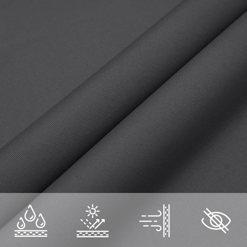 vidaXL Vela Parasole in Tessuto Oxford Rivestito in PU 4x4 m Antracite - Image 9 of 18