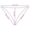 Parasole a Vela Oxford Triangolare 5×7×7 m Antracite - Image 16 of 19