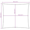Vela Parasole Quadrata Tessuto Oxford PU 4×4 m Crema - Image 13 of 18