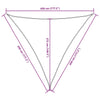 Parasole a Vela Triangolare in Tessuto Oxford 5×7×7m Arancione - Image 20 of 31