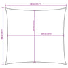 Vela Parasole Quadrata Tessuto Oxford 3,6×3,6 m Blu - Image 25 of 44