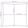 vidaXL Vela Parasole Quadrata Tessuto Oxford Rivestito PU 3,6x3,6 m Rosso - Image 11 of 18