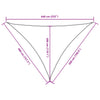 Parasole a Vela Triangolare in Tessuto Oxford 5×7×7m Arancione - Image 22 of 31
