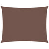 vidaXL Rectangular Sail Shade, PU-Coated Oxford Fabric, 3.5x5 m, Brown - Image 3 of 18