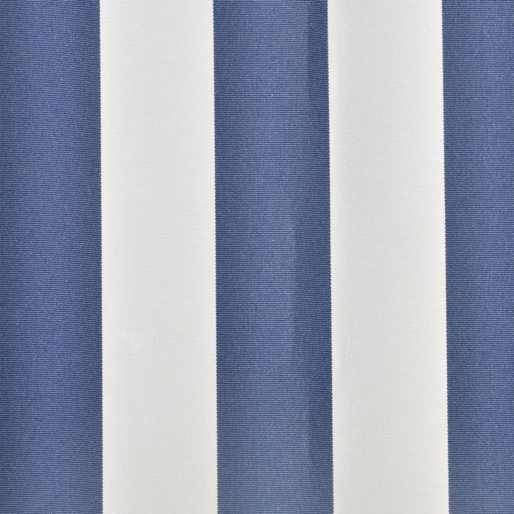 Telo Parasole di Ricambio 100% Poliestere per Telaio 4×3 m, Blu e Bianco - Image 3 of 6