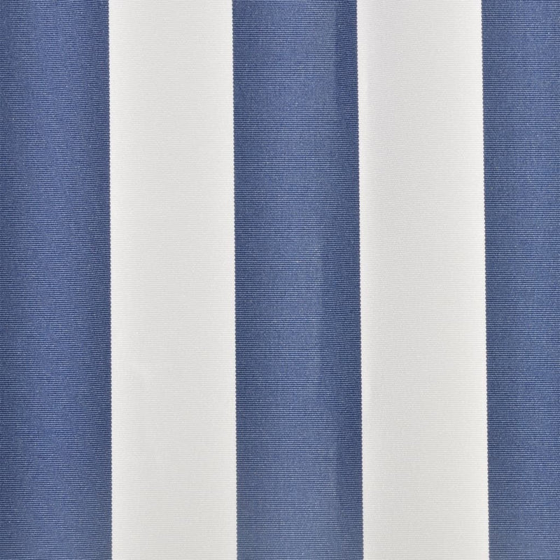 Telo Parasole di Ricambio 100% Poliestere per Telaio 4×3 m, Blu e Bianco - Image 3 of 6