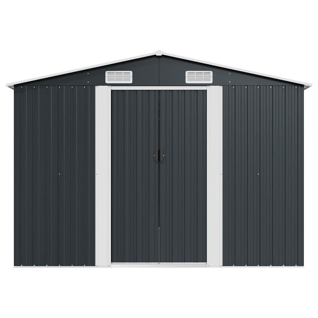 Casetta da Giardino in Acciaio Zincato 257×489×181 cm Antracite - Image 4 of 16