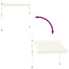 vidaXL Manual Retractable Awning 250 cm Polyester PU and Steel, Cream - Image 7 of 15