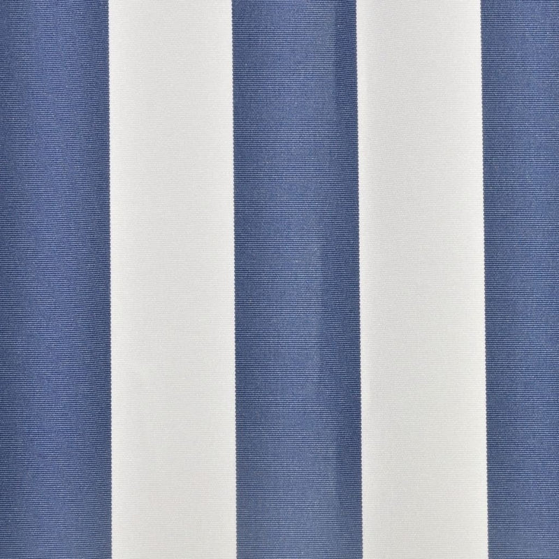 Telo di Ricambio Tendone Parasole Poliestere PU 5×3 m Blu e Bianco - Image 3 of 6