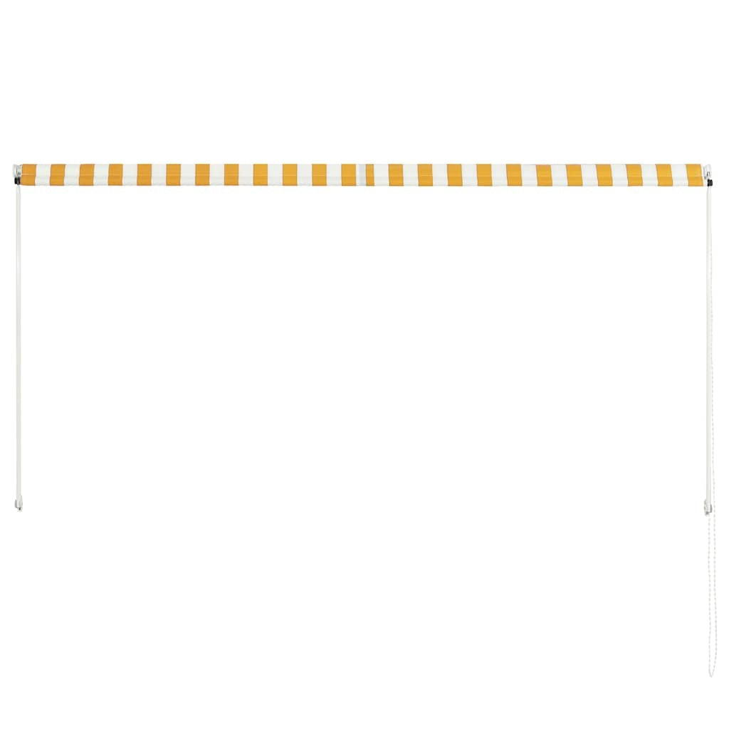 Tenda da Sole Retrattile 250×150 cm Giallo e Bianco - Image 5 of 14