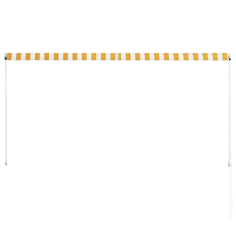 Tenda da Sole Retrattile 250×150 cm Giallo e Bianco - Image 5 of 14