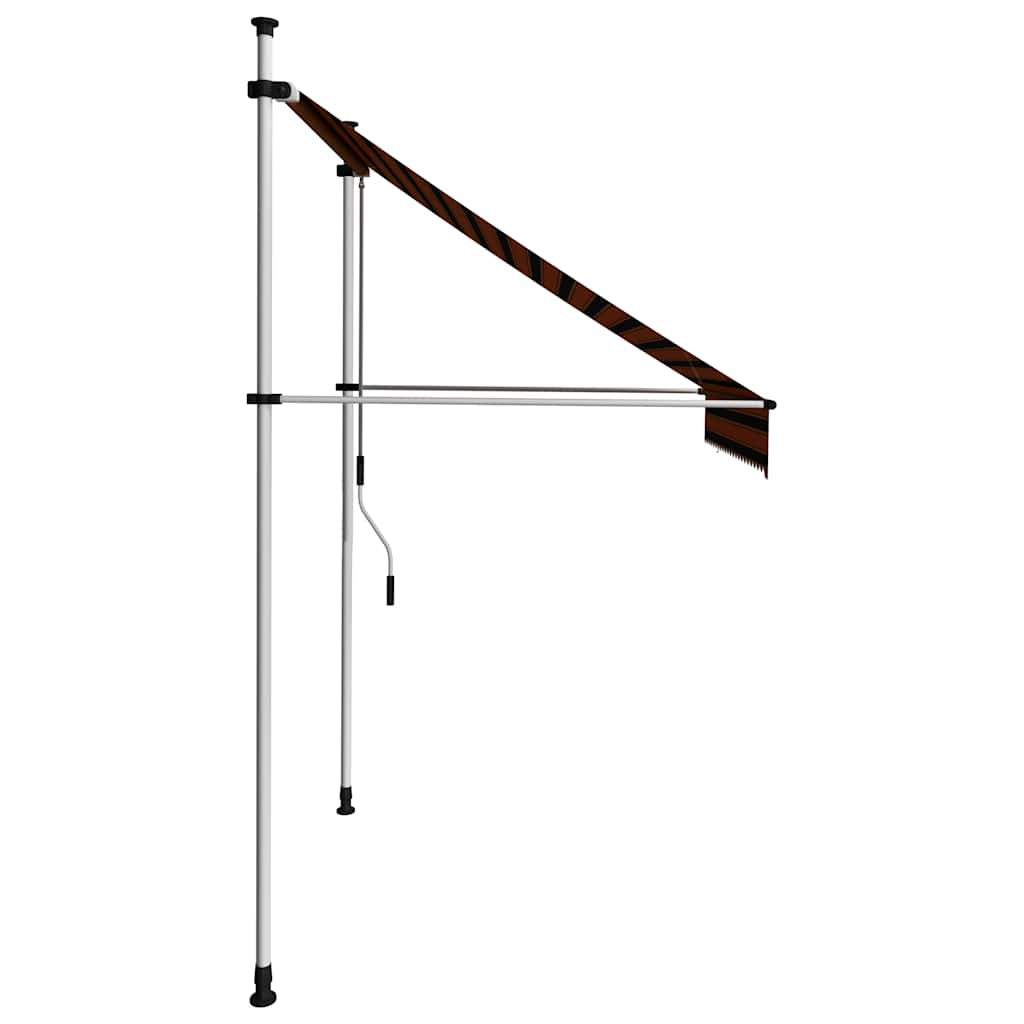 Tenda da Sole Retrattile in Poliestere 200 cm Arancione e Marrone - Image 88 of 222