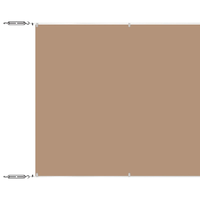 Paravento Verticale Tessuto Oxford 140×600 cm Grigio Talpa - Image 3 of 12