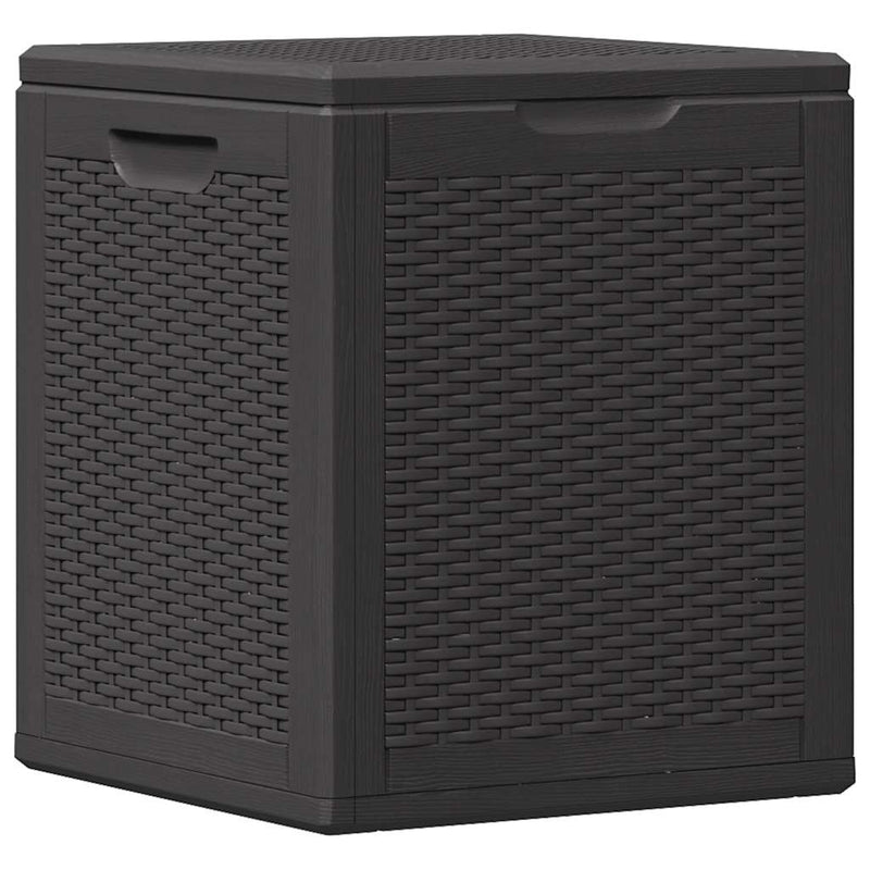 vidaXL Baule da Giardino in Rattan PP 90 L 43x44x51 cm Nero - Image 2 of 9