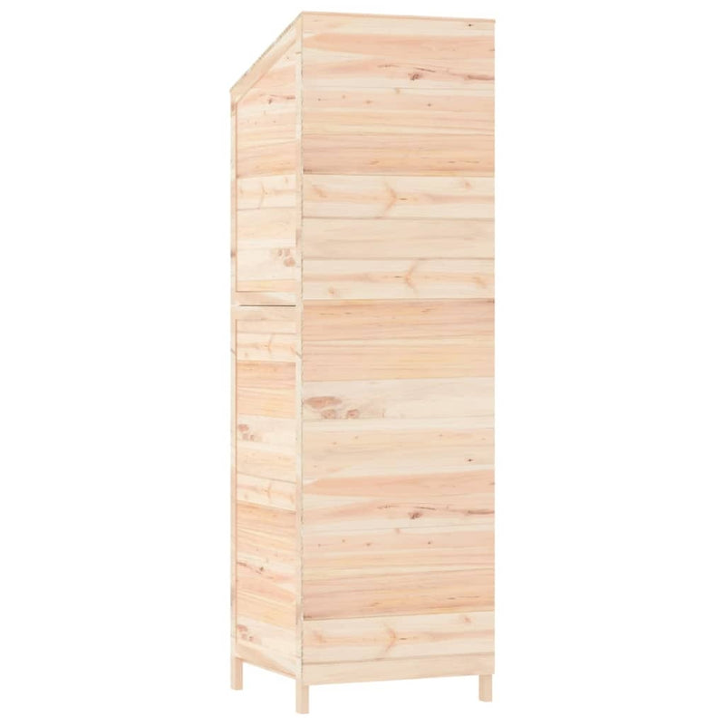 vidaXL Capanno da Giardino in Legno Massello di Abete 55x52x174,5 cm Marrone - Image 8 of 16