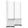 Fioriera da Giardino con Graticcio in PP 80×80×136 cm Bianca - Image 5 of 17