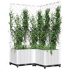 Fioriera da Giardino con Graticcio in PP 80×80×136 cm Bianca - Image 12 of 17