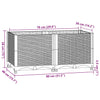 Fioriera Rialzata 80×40×38 cm in Polipropilene - Image 7 of 14