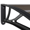 Tettoia per Porta in Policarbonato 350×75 cm Nera - Image 6 of 11