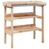 Tavolo Piante Legno Massello Abete con Piano in Zinco 78×38×82,5 cm - Image 3 of 16
