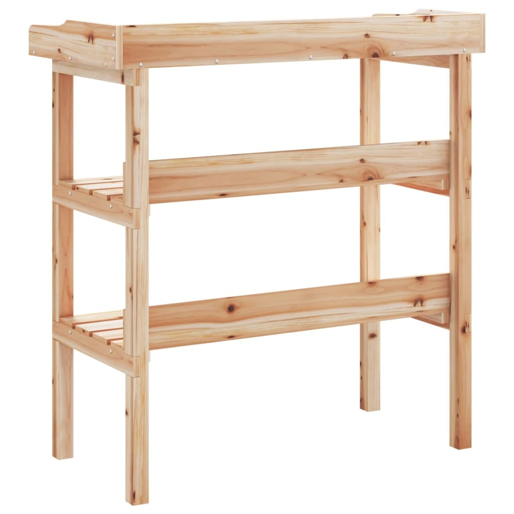 Tavolo Piante Legno Massello Abete con Piano in Zinco 78×38×82,5 cm - Image 8 of 16