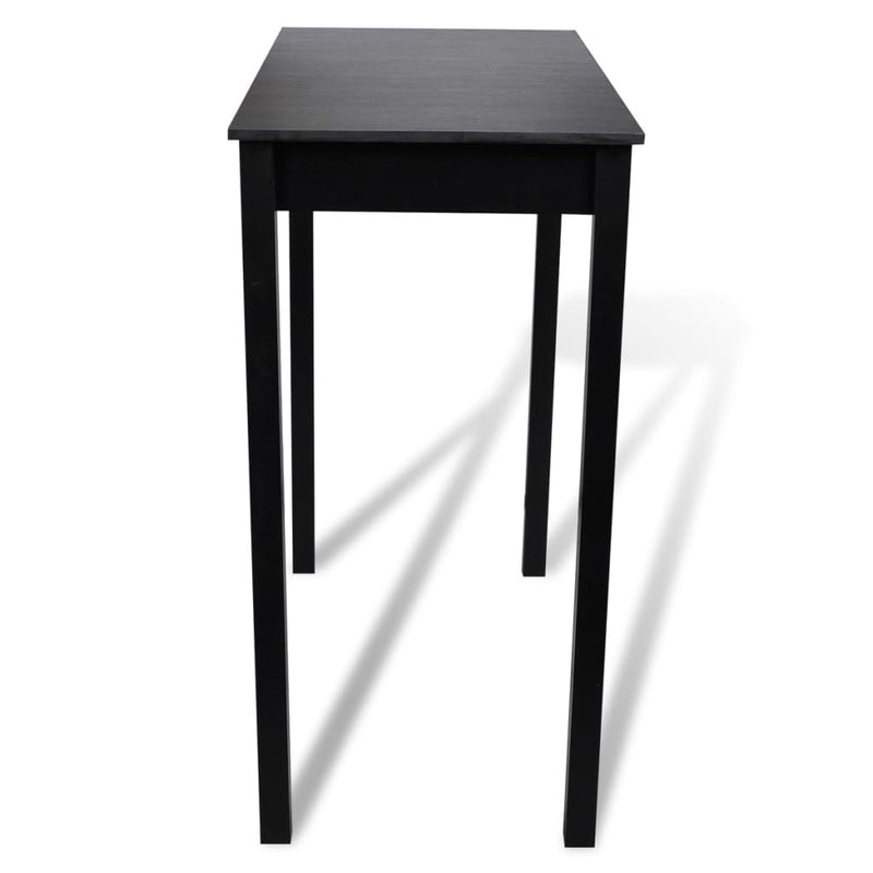 Set Tavolo Bar 4 Sgabelli Piano MDF e Legno di Pino 115×55×107 cm Nero - Image 3 of 12