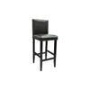 Set Tavolo Bar 4 Sgabelli Piano MDF e Legno di Pino 115×55×107 cm Nero - Image 4 of 12