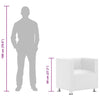 Poltrona a Pozzetto in Similpelle 71×54×69 cm Bianca - Image 8 of 11