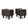 Cassapanca Set 3 pz in Legno di Pino Massello e PU, Panca 112×36×42,5 cm, Marrone - Image 12 of 19