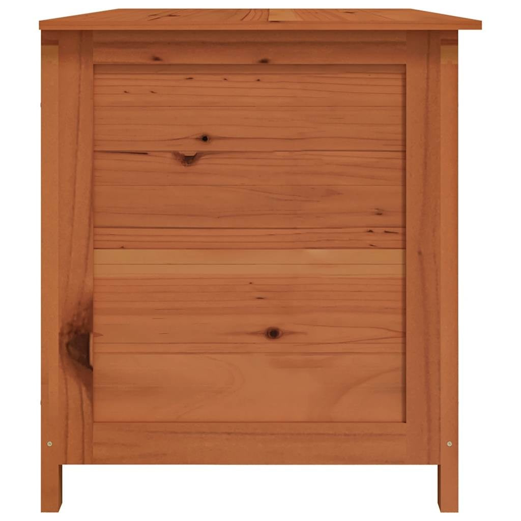 Cassapanca Contenitore per Cuscini da Esterno in Legno Massello di Abete Marrone - Image 7 of 17