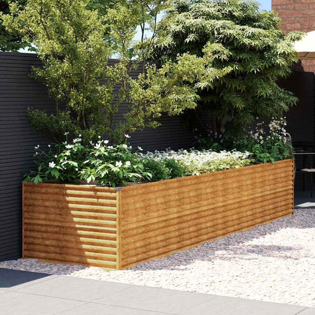 Fioriera Rialzata da Giardino 100×100×69 cm in Acciaio Corten - Image 2 of 14