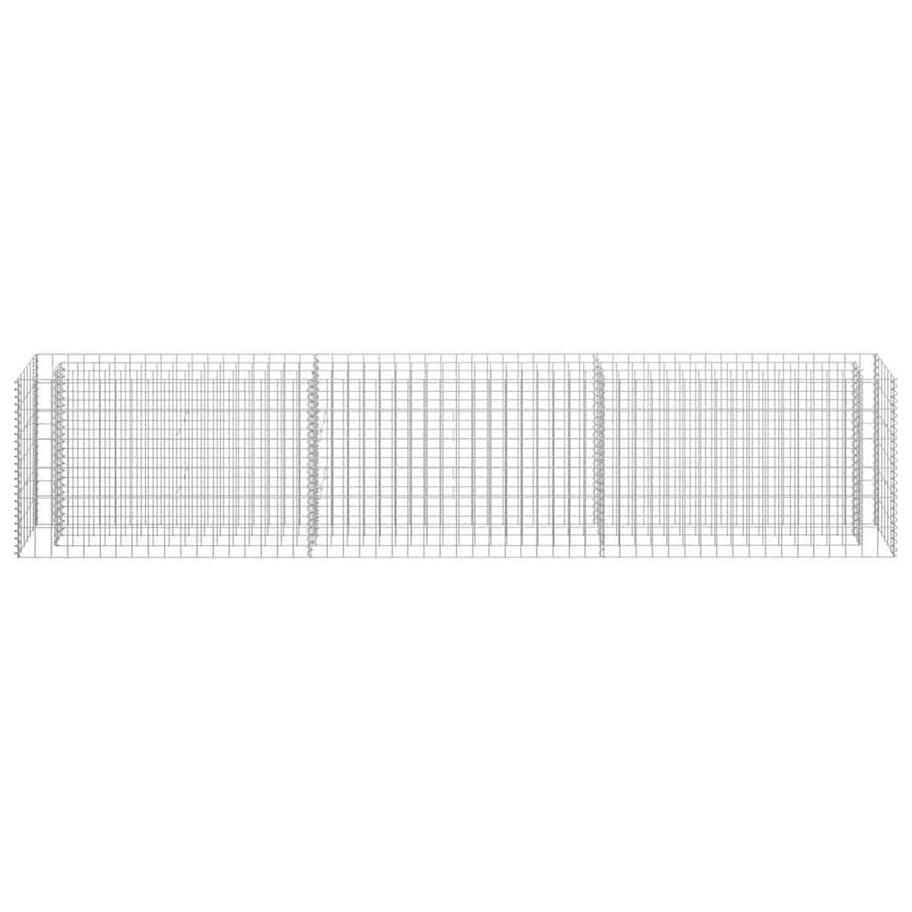 Gabbione Letto Rialzato in Acciaio Zincato 270×30×60 cm Argento - Image 6 of 28