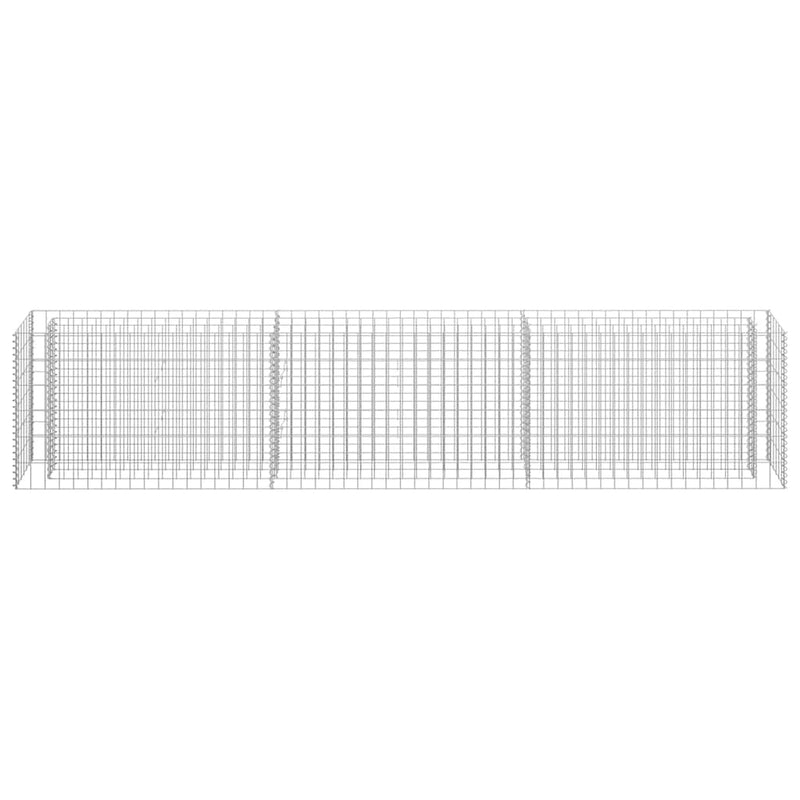 Gabbione Letto Rialzato in Acciaio Zincato 270×30×60 cm Argento - Image 6 of 28