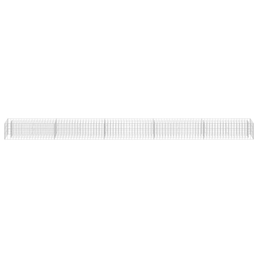 Gabbione Letto Rialzato Acciaio Zincato 450×30×30 cm Argento - Image 8 of 28