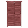 Rimessa da Giardino in Legno Massello di Pino 83×57×140 cm Moka - Image 17 of 18