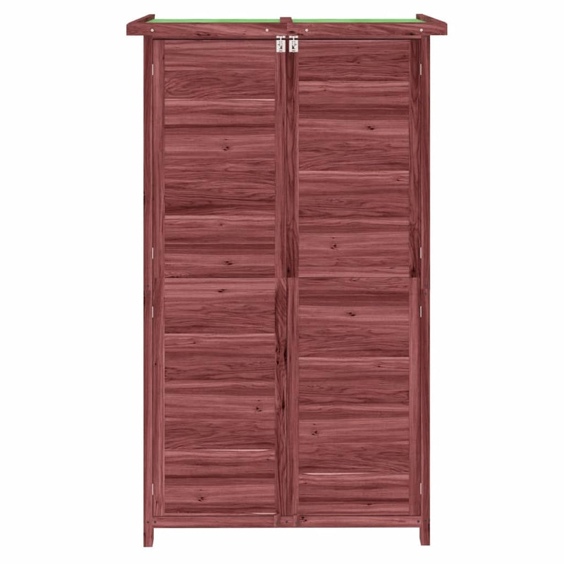 Rimessa da Giardino in Legno Massello di Pino 83×57×140 cm Moka - Image 17 of 18