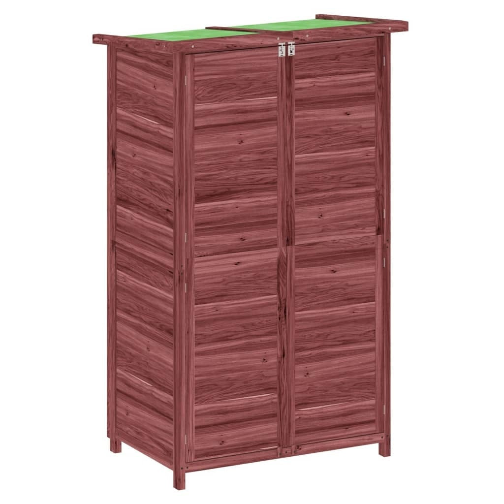 Rimessa da Giardino in Legno Massello di Pino 83×57×140 cm Moka - Image 4 of 18