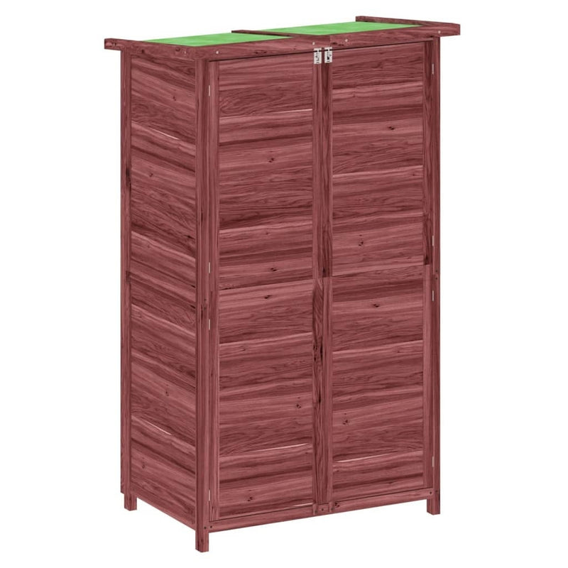 Rimessa da Giardino in Legno Massello di Pino 83×57×140 cm Moka - Image 4 of 18