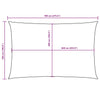 Parasole a Vela Rettangolare Tessuto Oxford 5×7m Rosso - Image 38 of 58