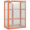 vidaXL Invernadero de Madera Maciza y Policarbonato 75x47x109 cm Marrón - Image 11 of 58