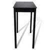 vidaXL Bar Table Set with 4 Stools, MDF/Wood, 115 x 55 x 107 cm, Black - Image 12 of 32