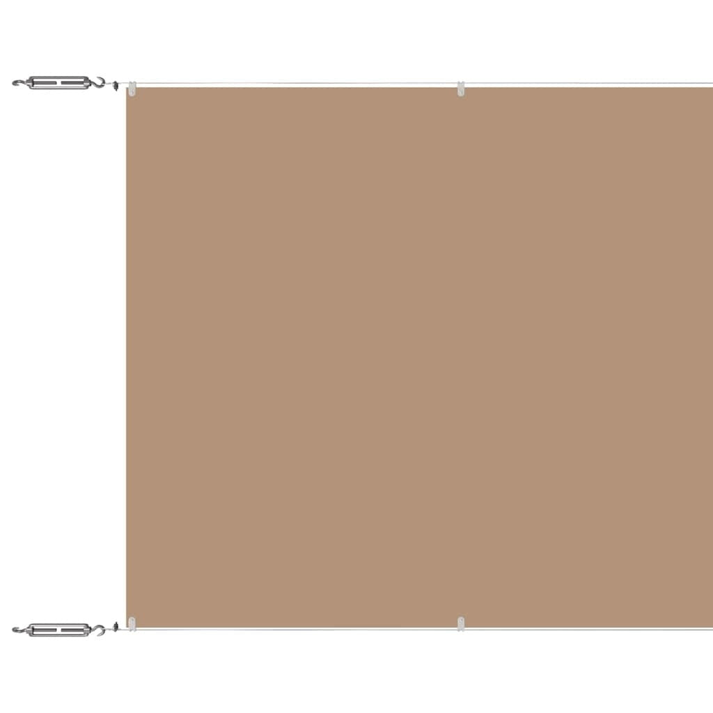 vidaXL Vertical Oxford Fabric Screen 60x1200 cm Taupe - Image 3 of 18