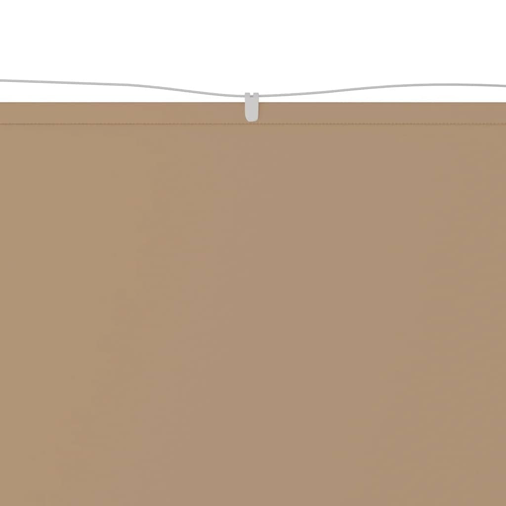 vidaXL Vertical Oxford Fabric Screen 60x1200 cm Taupe - Image 5 of 18