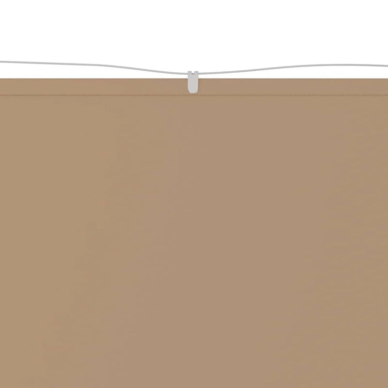 vidaXL Vertical Oxford Fabric Screen 60x1200 cm Taupe - Image 5 of 18