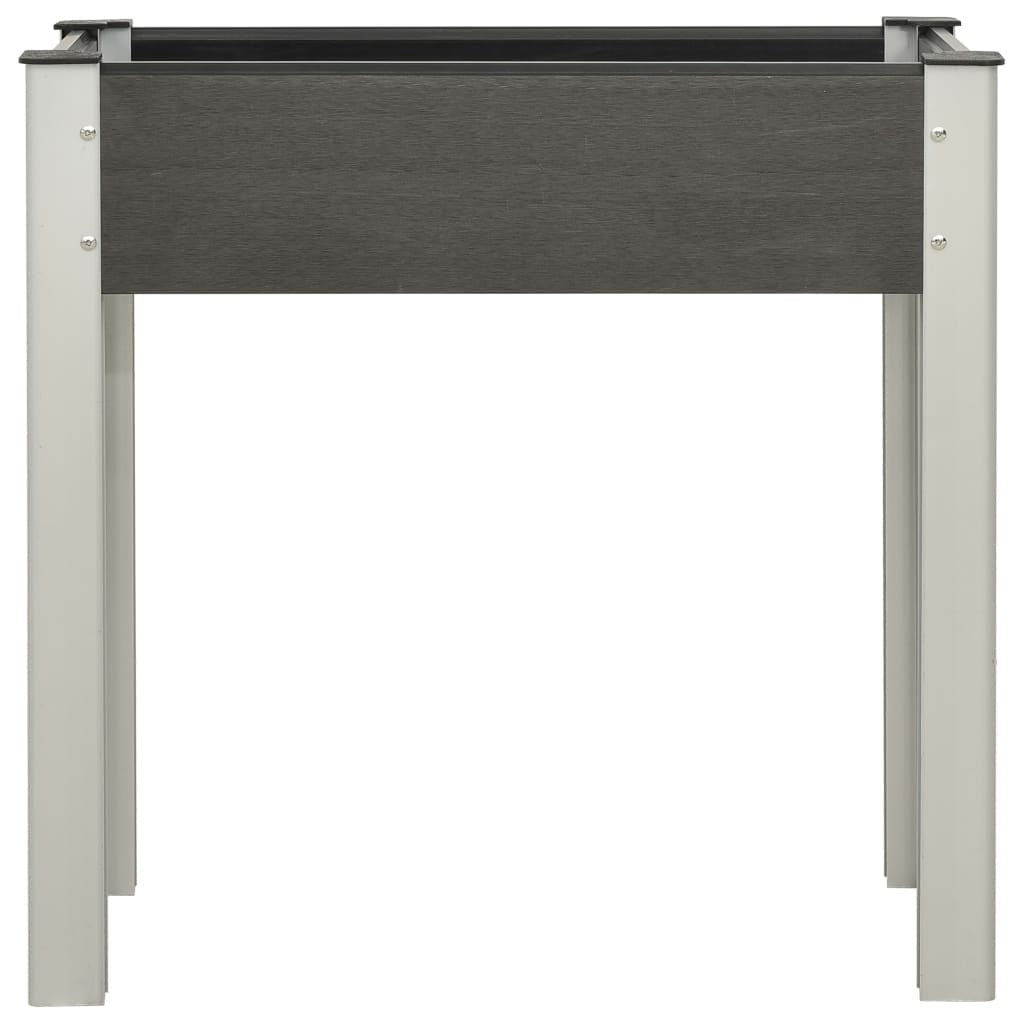 Fioriera Rialzata da Giardino in WPC 75×40×75 cm Grigio - Image 2 of 20