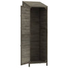 Capanno da Giardino in Legno Massello di Abete 55×52×174,5 cm Antracite - Image 11 of 39