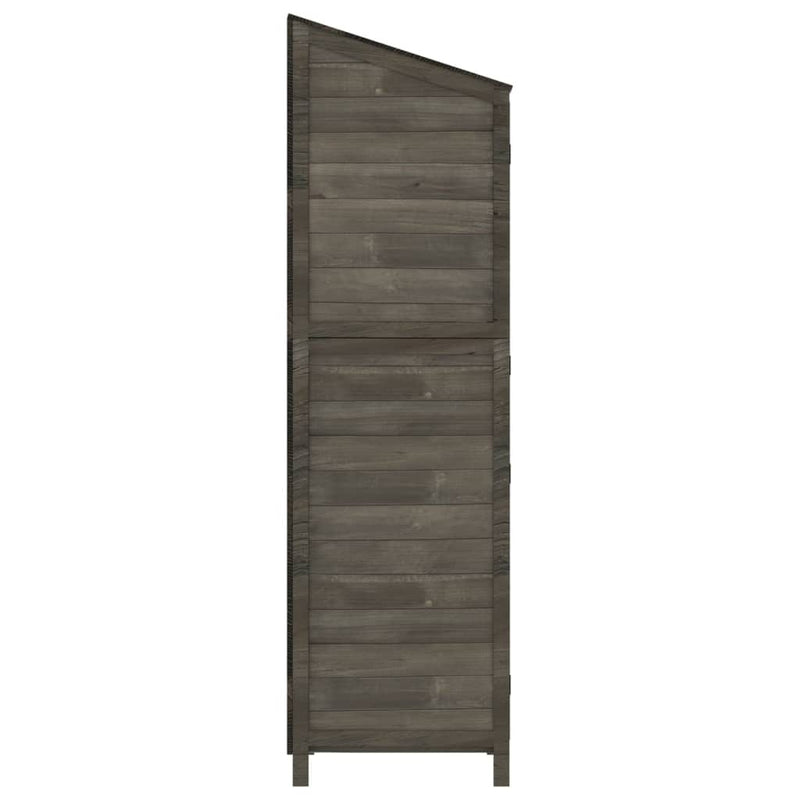 Capanno da Giardino in Legno Massello di Abete 55×52×174,5 cm Antracite - Image 15 of 39