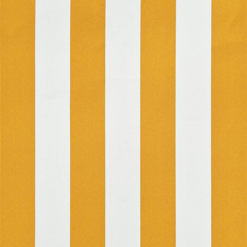 vidaXL Retractable Awning Steel/Polyester 200x150 cm Yellow and White - Image 26 of 33