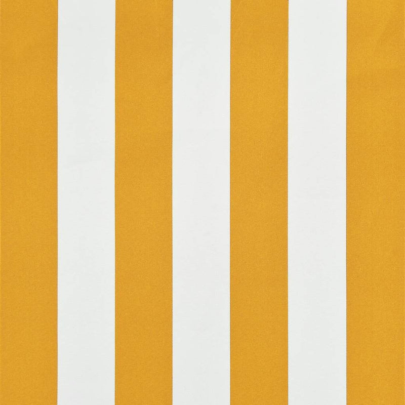 vidaXL Retractable Awning Steel/Polyester 200x150 cm Yellow and White - Image 30 of 33